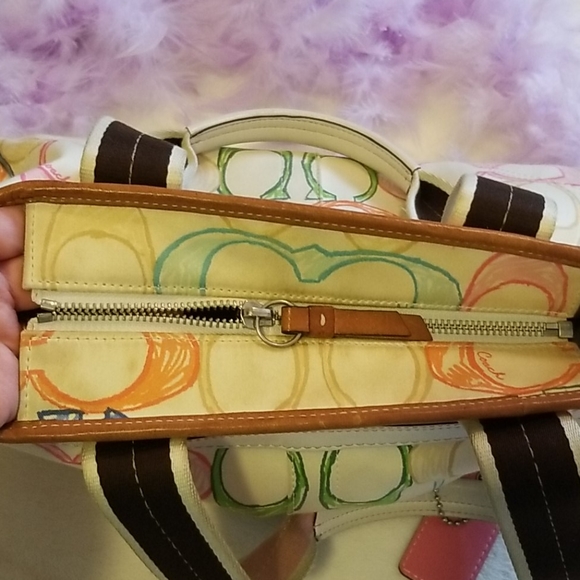 Coach Logo Signature C Print Multicolor Purse - Picture 7 of 12